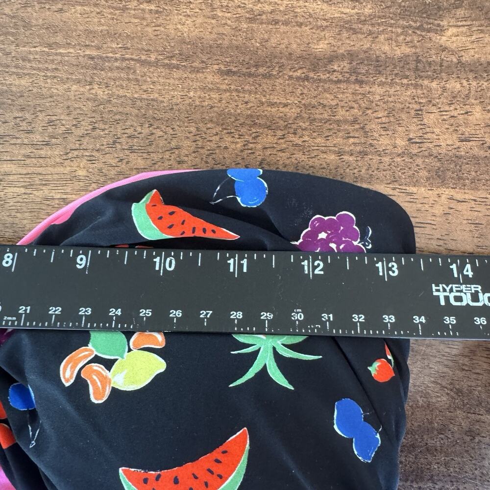 NEW Kate Spade Women’s Bandeau One-Piece Swimsuit Black Fruit Print SMALL - Picture 8 of 11